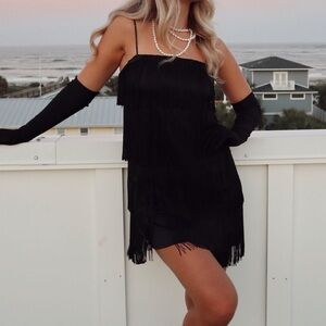 Fringe Mini Dress